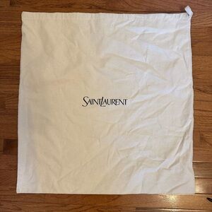 Saint Laurent Cream Dust bag 26x27 large YSL drawstring